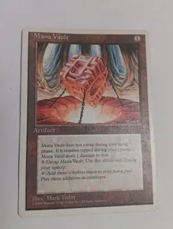 1x MTG Mana Vault Magic the Gathering Revised Edition LP Commander - Image 3
