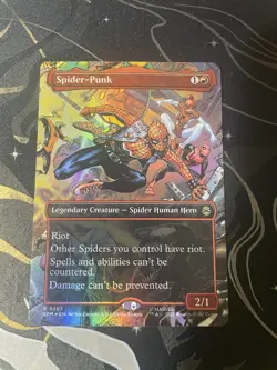 Spider-Punk (0207) (Borderless) Marvel's Spider-Man Foil MTG - Image 1
