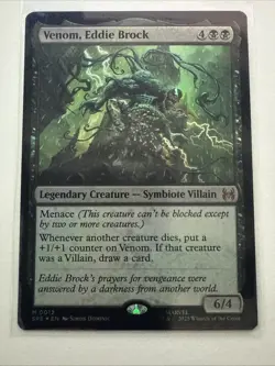 MTG Venom, Eddie Brock 0012 Foil Marvel's Eternal Legal NM SPE - Image 1