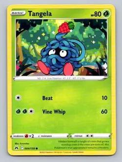 2023 Pokemon Card Crown Zenith Tangela 4/159 - Image 1