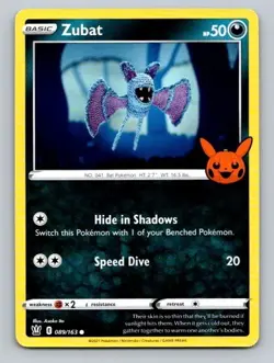 2022 Pokemon Card Trick Or Trade Zubat 89/163 - Image 1