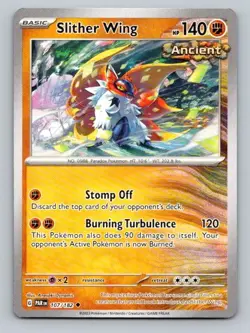 2023 Pokemon Card SV04: Paradox Rift Slither Wing 107/182 - Image 1