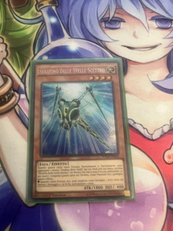 STAR SERAPH SCEPTER ITALIAN SECRET RARE WSUP-EN018 IT018 NEAR MINT YUGIOH - Image 1