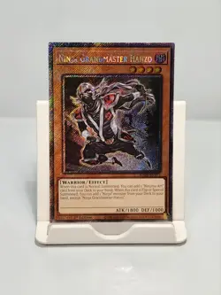 Ninja Grandmaster Hanzo RA04-EN173 Platinum Secret Rare 1st Edition Yugioh - Image 1