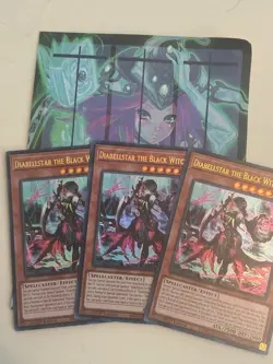 Yugioh 3x Diabellstar the Black Witch Ultra Rare UR RA03-EN032 1st Edition NM - Image 1