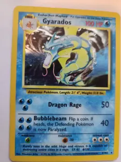 Gyarados Base Set Holo Pokemon Card WOTC - Image 1