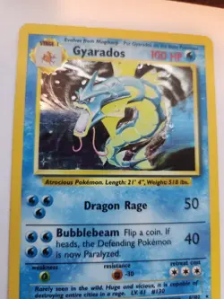 Gyarados Base Set Holo Pokemon Card WOTC - Image 3