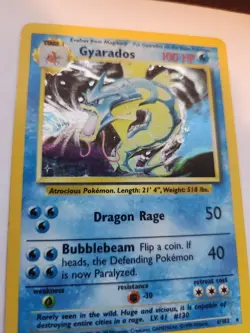 Gyarados Base Set Holo Pokemon Card WOTC - Image 4