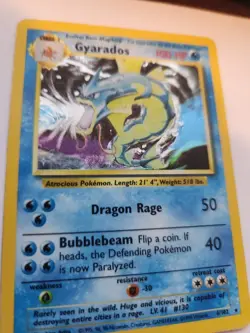 Gyarados Base Set Holo Pokemon Card WOTC - Image 5