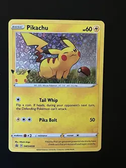 Pikachu SWSH039 Holo Pokemon Card 2020 25th Anniversary General Mills Promo LP - Image 1