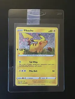 Pikachu SWSH039 Holo Pokemon Card 2020 25th Anniversary General Mills Promo LP - Image 4