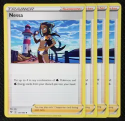 Pokemon Cards 4x Nessa 157/185 Playset Vivid Voltage NM/M - Image 1