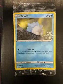 SNOM SNOWFLAKE STAMPED 084/264 FUSION STRIKE HOLO RARE POKEMON CARD - Image 1