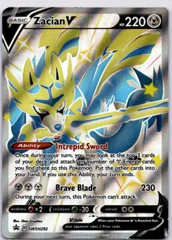 Zacian V (Shiny) - Promo SWSH: Sword & Shield Promo Cards SWSH292 Holo Metal NM - Image 1