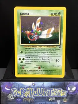 Pokemon Card Yanma 17/75 Holo WOTC Rare Neo Discovery WOTC Near Mint - Image 1