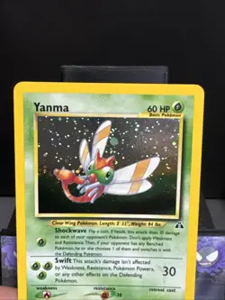 Pokemon Card Yanma 17/75 Holo WOTC Rare Neo Discovery WOTC Near Mint - Image 2