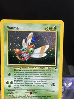 Pokemon Card Yanma 17/75 Holo WOTC Rare Neo Discovery WOTC Near Mint - Image 3