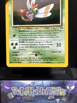 Pokemon Card Yanma 17/75 Holo WOTC Rare Neo Discovery WOTC Near Mint - Image 4