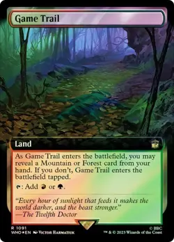 Surge Foil Extended Art GAME TRAIL Rare R 1091 EN MTG Magic - DOCTOR WHO UB 2023 - Image 1