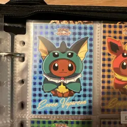 Pokemon Let's Go Eevee Database Peru Poncho Holo Eeveelutions - US Seller - Image 2