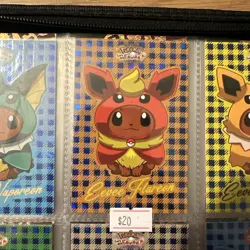 Pokemon Let's Go Eevee Database Peru Poncho Holo Eeveelutions - US Seller - Image 3