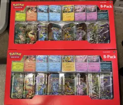 Lot Of 2 Pokemon TCG Prismatic Evolutions Costco Mini Tins 8 Pack Sealed - Image 1