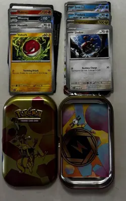 OPENED Pokemon Scarlet & Violet 151 Mini Tin KADABRA/HITMONLEE - Image 1