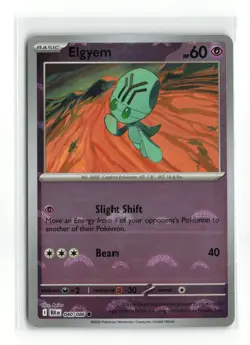 ELGYEM 040/086 BLACK BOLT POKE BALL REVERSE HOLO POKEMON TCG NM - Image 1