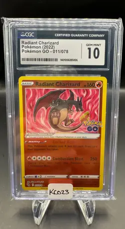 Radiant Charizard - 011/078 - Pokemon GO - CGC 10 Gem Mint - Image 1