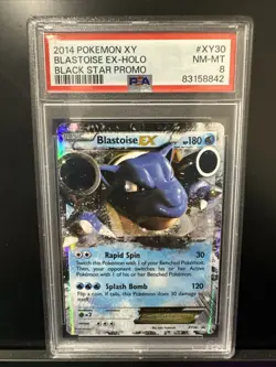 Pokemon Blastoise EX #XY30 Black Star Promo 2014! NM-MT PSA 8!! - Image 1