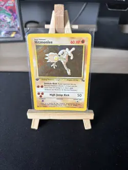 Pokemon WOTC Fossil 1st Edition Hitmonlee HOLO 7/62 - Image 1