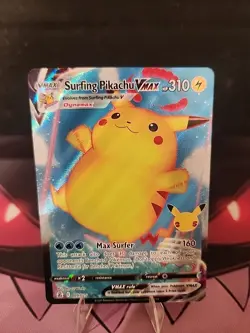 Surfing Pikachu VMAX 009/025 Pokemon TCG Celebrations Full Art NM - Image 1