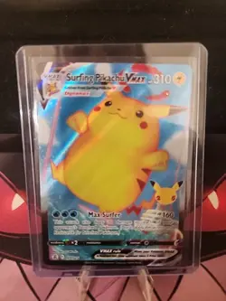 Surfing Pikachu VMAX 009/025 Pokemon TCG Celebrations Full Art NM - Image 3