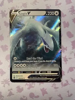 Lugia V Silver Tempest 138 Pokemon 2022 Holo Full Art Illustration Rare Mint - Image 1