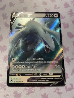 Lugia V Silver Tempest 138 Pokemon 2022 Holo Full Art Illustration Rare Mint - Image 2