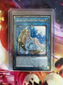 Yugioh Quarter Century Rare Artemis, The Magistus Moon Maiden - Image 1