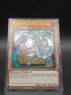 Yu-Gi-Oh | Blue Eyes White Dragon LCKC-EN001 | 1st Edition - Image 1