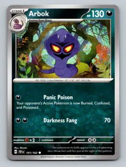2024 Pokemon Card SV05: Temporal Forces Arbok 101/162 - Image 1