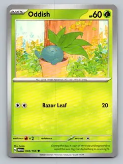 2023 Pokemon Card SV: Scarlet & Violet 151 Oddish 43/165 - Image 1