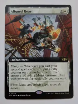 MTG Aligned Heart (Extended Art) - Commander: Tarkir: Dragonstorm (TDC) 52 Rare - Image 1