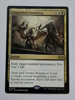 MTG Anguished Unmaking - Commander: Tarkir: Dragonstorm (TDC) 279 Rare - Image 1