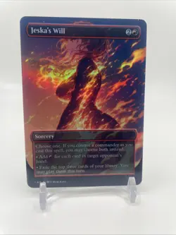 MTG Jeska's Will Foil C3 Fanart Borderless Card For EDH / Playtest Commander - Image 1