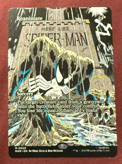 2025 Magic MTG Marvel's Spider-Man Reanimate Borderless M0020 Universe Eternal - Image 1