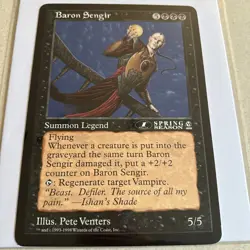 MTG Magic The Gathering - Baron Sengir - Oversized 6x9 Promo Spring Season Card - Image 1