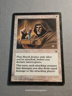 MTG Portal Harsh Justice Rare Magic The Gathering Free Shipping - Image 1