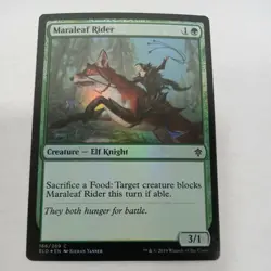 MTG Maraleaf Rider Throne of Eldraine 166/269 Foil NM - Image 1