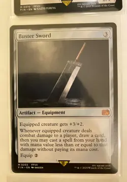 MTG FINAL FANTASY FIN- Cloud Midgar Mercenary, Buster Sword Starter Deck S Tier - Image 3