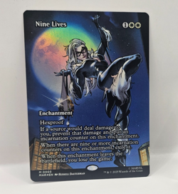 Nine Lives NM Borderless Foil #3 MTG Marvel Universe Eternal - Image 1