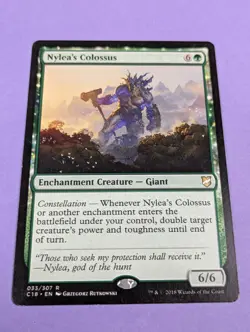 MTG Magic: Commander 2018: Nylea's Colossus #033/307 Rare - NM - Image 1