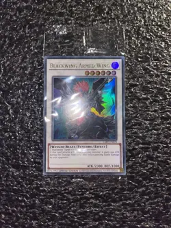 Yugioh! Blackwing Armed Wing LART-EN078 Ultra Rare Limited Lost Art Sealed - Image 1
